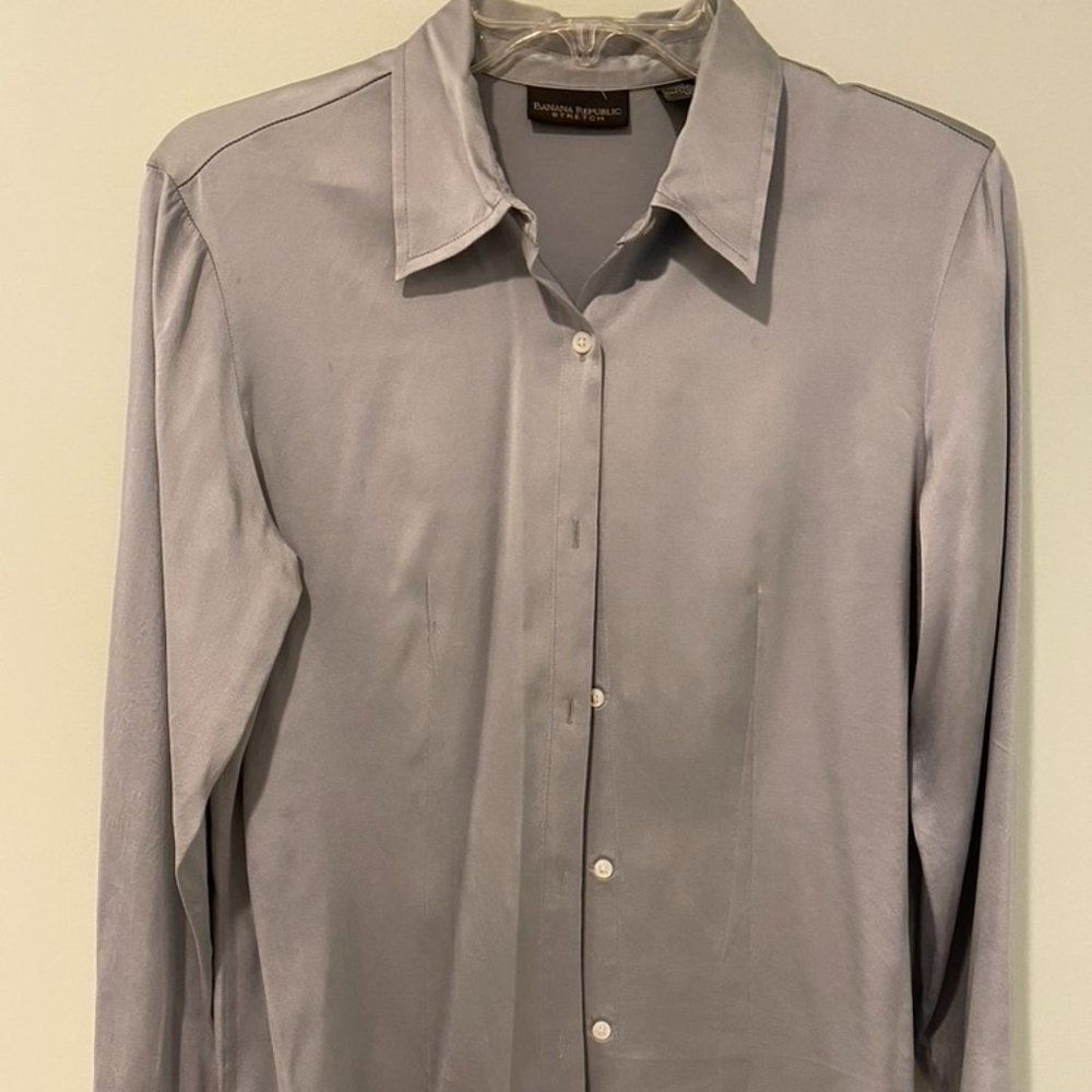 Stretch silk shirt - Banana Republic